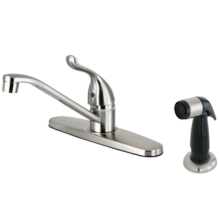 FB5578YL Single Handle 8-Inch Centerset Kitchen Faucet With Sprayer